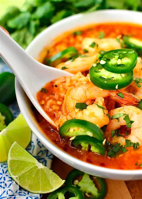 Spicy Shrimp Soup Iowa Girl Eats