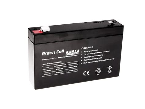 Akumulatorska Baterija Green Cell 6V 7Ah Pikabooshop