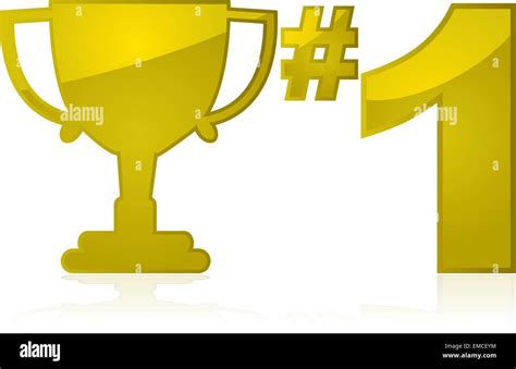 Number one trophy Stock Vector Image & Art - Alamy