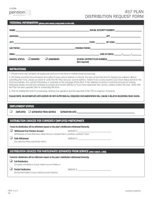 Fillable Online Distribution Request Form Calstrs Fax Email Print