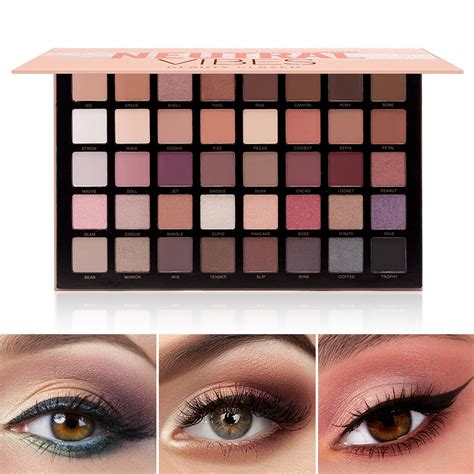 BEAUTY GLAZED NEUTRAL VIBES Matte 40 Colors Highlight Shimmer Eye