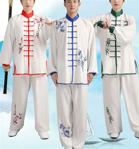 Unisex Springandsummer High Quality Embroidered Kung Fu Tai Chi Uniforms