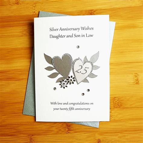 Th Wedding Anniversary Cards For Son And Daughter In Law Etsy Australia