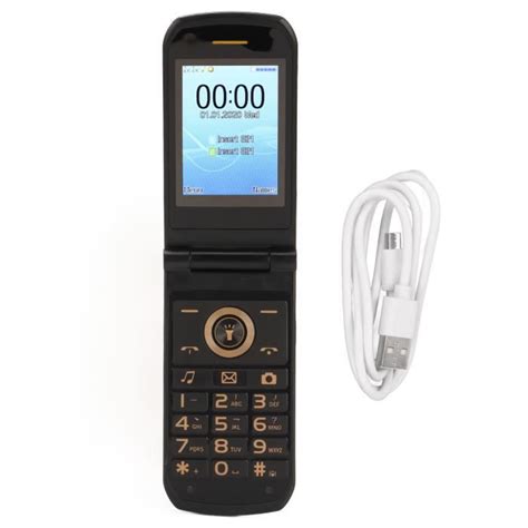 TMISHION Téléphone à clapet pour aînés Téléphone pour Personnes âgées