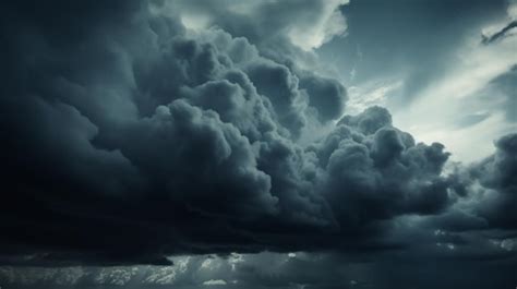 Premium AI Image | Ominous dark abstract storm clouds