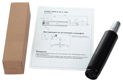 Газлифт Бюрократ E018 длина в открытом виде 340 мм, ход штока 95 мм ...