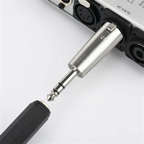 Robust 4 Pack Xlr Female To 635mm Stereo Male Plug Trs Adapter For