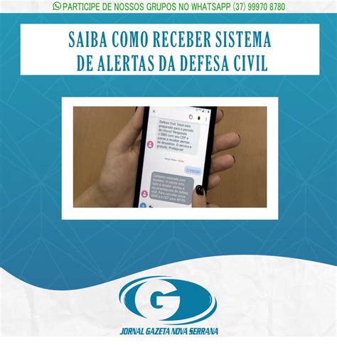 SAIBA COMO RECEBER SISTEMA DE ALERTAS DA DEFESA CIVIL Jornal Gazeta