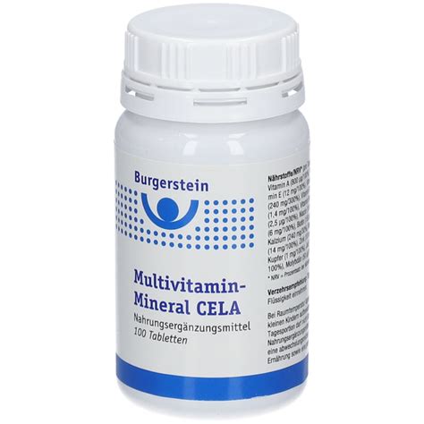 Burgerstein Multivitamin Mineral Cela St Shop Apotheke