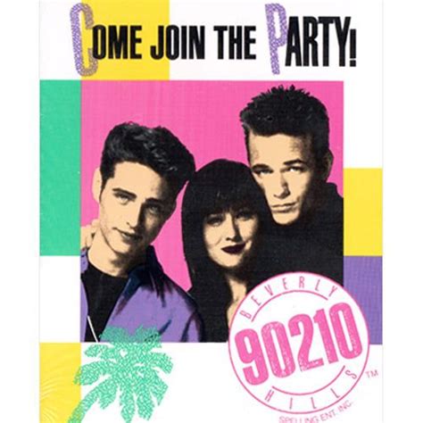 Beverly Hills 90210 Invitations 8 ~ Vintage Birthday Party Supplies Invites 92352243211 Ebay