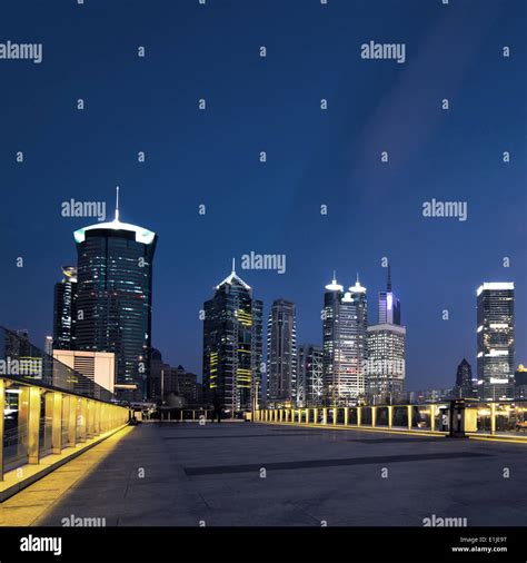 beautiful night view in shanghai Stock Photo - Alamy