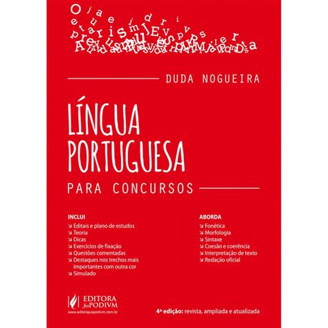 Livro Língua Portuguesa Para Concursos Duda Nogueira Shopee Brasil