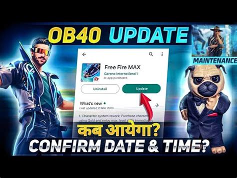 Free Fire Ob40 Update Date And Time Ob40 Update Time Free Fire