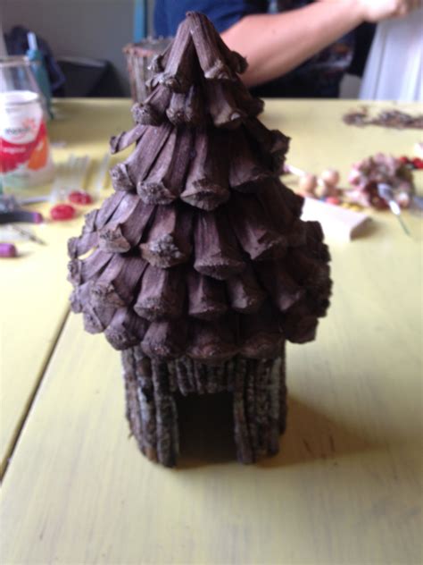 Fairy House Tin Can Twigs And Pine Cones How Easy Is That Fairy