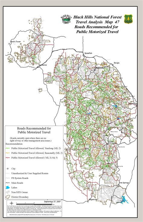 Black Hills National Park Map