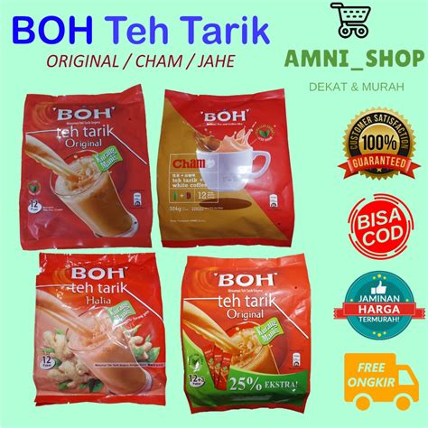 Jual Teh BOH Teh Tarik Original Cham Dan Jahe Malaysia Shopee Indonesia