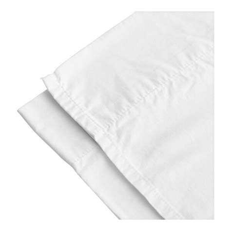 1888 Mills Naked T 300 120 X 87 Full Size White Satin Weave Combed Cotton Modal Flat Sheet