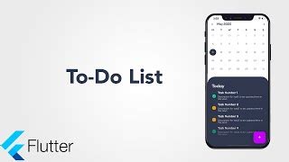 Flutter To Do List Speed Code Flutter Ui Learn Flut Doovi