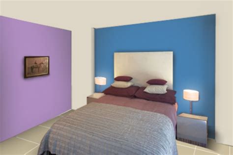 Sky Blue Two Wall Colour Combination For Bedroom - Sunshine Home Painting Service Blog