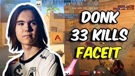 FACEIT GRIND Donk 33 Kills Mirage Aug 14 2024 CS2 POV YouTube