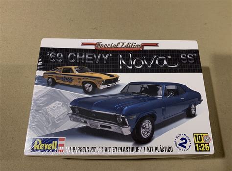 Revell 85 2098 1969 Chevy Nova Ss 125 Model Car Mountain Kit Fs Ebay