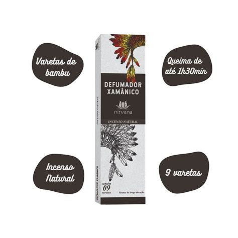 Incenso Natural Nirvana Defumador Xamanico Shopee Brasil