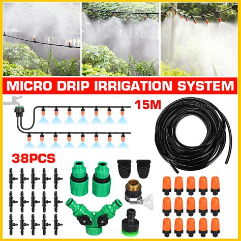 M Micro Drip Irrigation System Automatic Plant Garden Watering Tools Kit