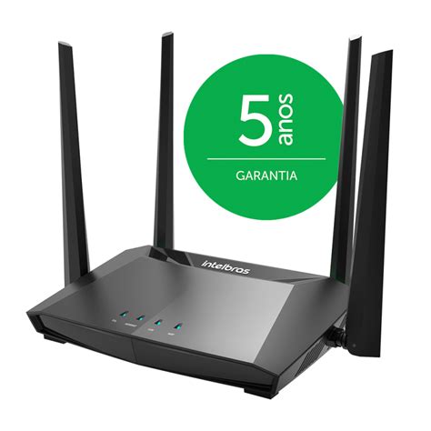 Roteador Wireless Dual Band AC 1200 Portas Gigabit Intelbras Action