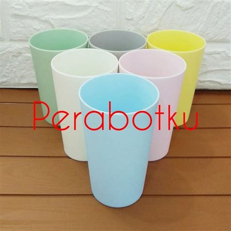 Jual Samono Gelas Plastik Set Pcs Stw C Gelas Warna Warni Pastel