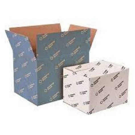 Single Wall 3 Ply Lithography Offset Custom Printed Corrugated Box At