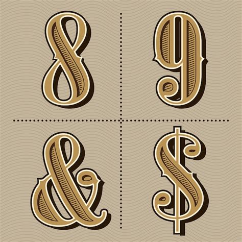 Alfabeto Occidental Letras Vintage Dise O Vector Vector Premium