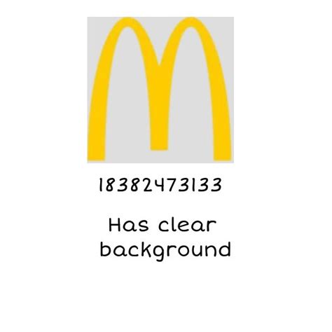 Mcdonalds Logo Bloxburg Decal In 2024 Mcdonalds Logo Snapchat Best