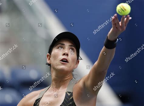 Garbine Muguruza Spain Serves Donna Vekic Editorial Stock Photo Stock