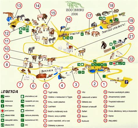 Zoo Brno Mapa Mapa