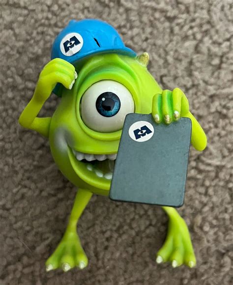 Pixar Monsters Inc Mike Wazowski Talking Figure W Movable Eye