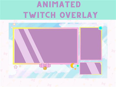 Animated Twitch Cute Magical Girl Overlay Kawaii Overlay Aesthetic