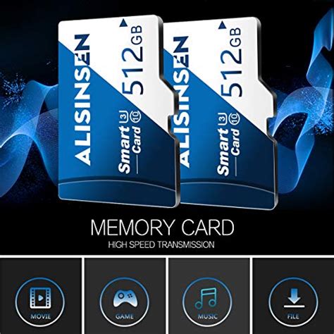 Memory Card 512GB Micro SD Card 512GB Class 10 High Speed TF Card 512GB ...