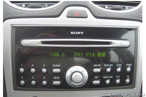 Ford Sony Cd Original Radio Austauschen Ford Focus Mk2 CC C Max