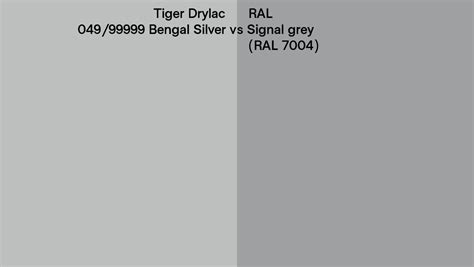 Tiger Drylac Bengal Silver Vs Ral Signal Grey Ral Side