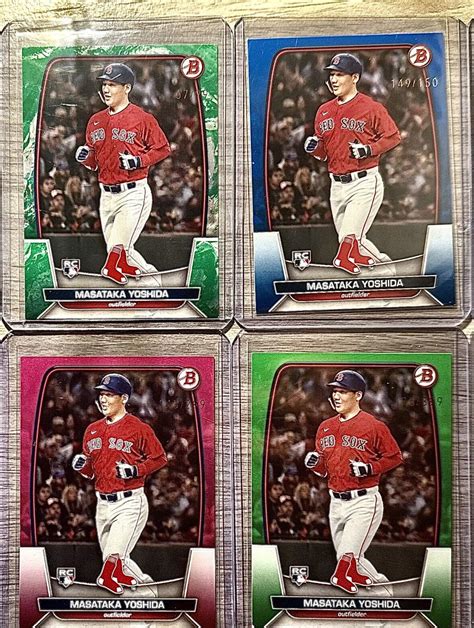 2023 Bowman Baseball MASATAKA YOSHIDA Lot 10 Rookie Cards RC Boston