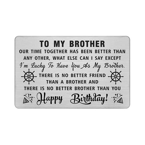 Happy Birthday Brother From Sister Cards