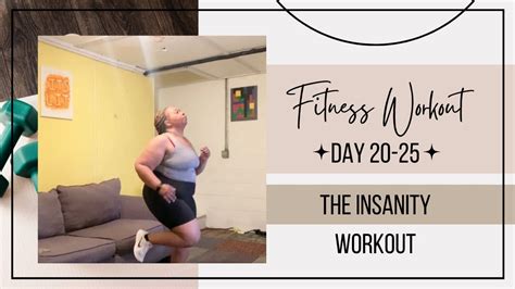 Fitness Journey Day 20 25 The Insanity 60 Workout I Feel Like Giving Up Youtube