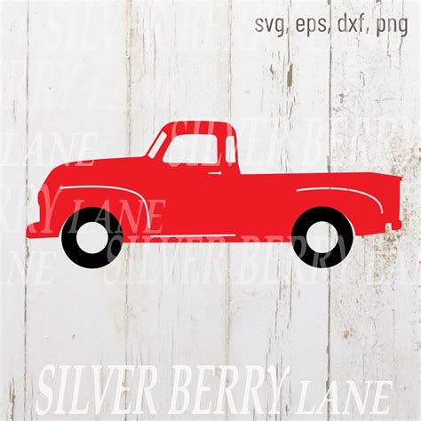 Old Truck Svg-red Truck Svg-farm Truck Svg-antique Truck Png-vintage ...