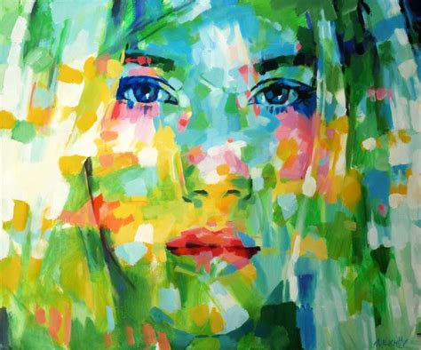 Green Portrait Painting By Aleksandr Ilichev Saatchi Art