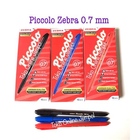 Jual Satuan 0 7 Pulpen Piccolo Zebra Semi Gel Ink Pen Ballpoint 0 7 Jel