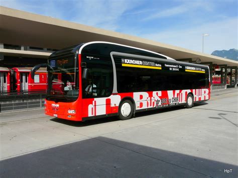 Stadtbus Chur Man Lion S City Hybrid Gr Unterwegs Vor Dem