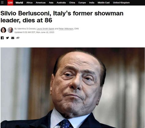 Berlusconi La Notizia Della Sua Morte Apre Siti Di Tutto Il Mondo