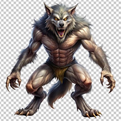 Psd De Clipart Hombre Lobo Plantillas Psd Gratuitas De Gran