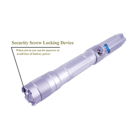 5000mW 450nm High Power Blue Burning Laser Pointer - Laser for Burning Stuff - Silver - B821 ...