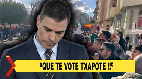 MASIVO ABUCHEO a Pedro Sánchez en Badajoz YouTube